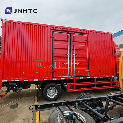 Caminhão de 5 toneladas de marca 4x2 6 Wheeler Cargo Van Mini Truck Euro2 Diesel Cargo Truck com placa traseira hidráulica