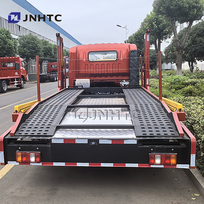 Reboque de 3 carros Sinotruk HOWO 4X2 Duplo Deck 5t 6t Combustível diesel totalmente desembarcado Wrecker Veículo de resgate Flatbed Truck
