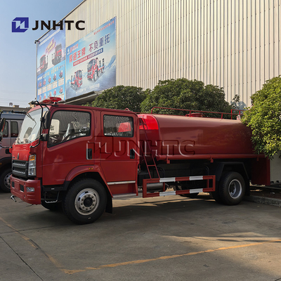 Fabricante HOWO 4x2 5000L Cisterna de água Caminhão de bombeiros Caminhão de combate a incêndios Equipamento de caminhão Caminhão de bombeiros