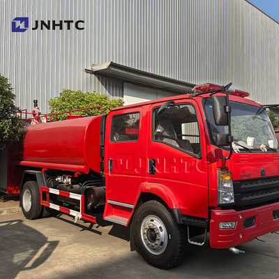 Fabricante HOWO 4x2 5000L Cisterna de água Caminhão de bombeiros Caminhão de combate a incêndios Equipamento de caminhão Caminhão de bombeiros