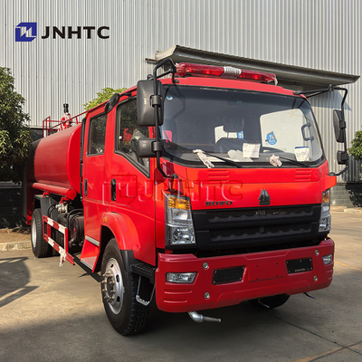 Fabricante HOWO 4x2 5000L Cisterna de água Caminhão de bombeiros Caminhão de combate a incêndios Equipamento de caminhão Caminhão de bombeiros