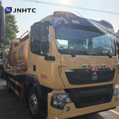 NEW HOWO TX Caminhão de sucção de esgoto 15cbm Tanque de sucção séptico fecal Tanque de vácuo Caminhão de cisterna preço