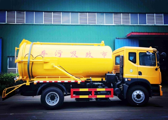 Eixos dianteiros amarelos do caminhão HF7 da sução do esgoto do diesel SINOTRUCK 6M3 da cor