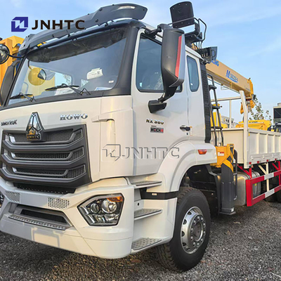 Knuckle Boom 8 Ton Hydraulic HOWO NX Cargo Flatbed Truck Montado Guindaste Para Venda