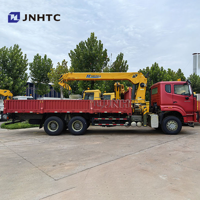 Knuckle Boom 8 Ton Hydraulic HOWO NX Cargo Flatbed Truck Montado Guindaste Para Venda