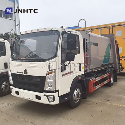 Novo HOWO 6 rodas 5-15cbm Lixeira limpeza caminhão de lixo