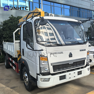 China Top Howo 4x2 caminhão de carga leve guindaste montado hidráulico 3Ton 4Ton 5Ton pickup telescópico guindaste para venda