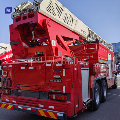 6x4 personalizado Drive 32 metros altura de trabalho escada aérea caminhão de bombeiros para resgate de edifícios altos