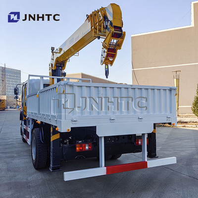Howo Light Mini 4*4 6 Wheeler Double Row Cab Cargo Truck com guindastes telescópicos 8 toneladas montado guindaste Cargo Truck