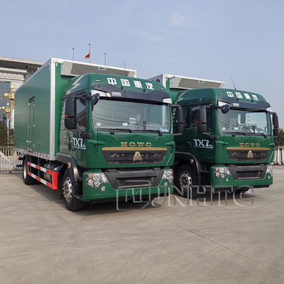 Bom preço Aumark HOWO TX7 6x4 Camião frigorífico Diesel Caminhão frigorífico de carga leve Container frigorífico de 1 a 6 toneladas Camião frigorífico