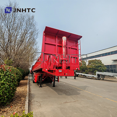 China Marca 3 eixo hidráulico Caminhões de grãos Remorques Dumping Rear End Dump Tipper Semi-trucks Trailer para caminhões