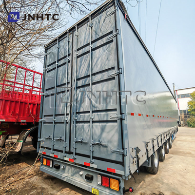 4 eixos 40FT Side Curtain Trailer com 60tons para bebidas e carga Side Curtain Trailer com lonas