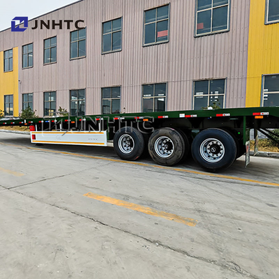 3 eixos 40 toneladas Semi-remolque de piso plano 20ft 40ft Containers