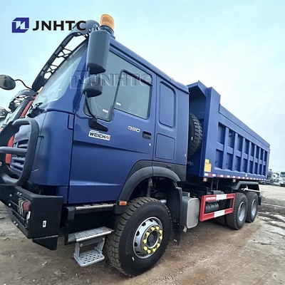 HOWO Camião de descarga 6X6 com tração integral 25 metros cúbicos Camião de desvio de 10 rodas