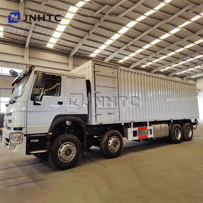 25Ton Howo Camião 8*4 Van Camiões Diesel Transmissão manual Containers espessados Caixas Camiões de carga