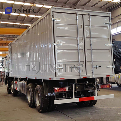 25Ton Howo Camião 8*4 Van Camiões Diesel Transmissão manual Containers espessados Caixas Camiões de carga