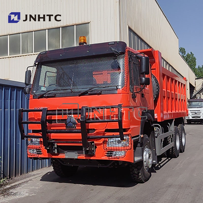 Caminhão pesado Sinotruck Howo Camion 6x4 10 Wheeler 400 hp 30Ton Tipper Dump Truck Com Rede Anti-roubo