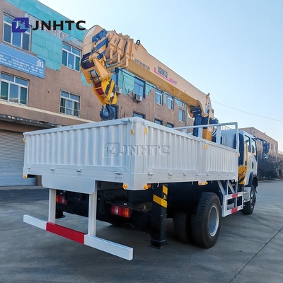Howo Mini 4*4 6 Wheeler Double Row Cab Cargo Truck com Telescópica Boom Crane Truck