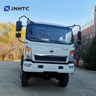 Howo Mini 4*4 6 Wheeler Double Row Cab Cargo Truck com Telescópica Boom Crane Truck