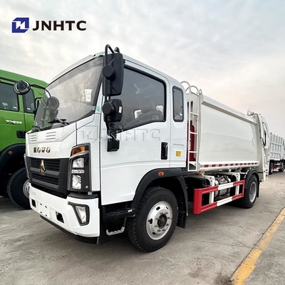 HOWO Caminhão de lixo leve 10 M3 4X2 Caminhão compactador de lixo pequeno