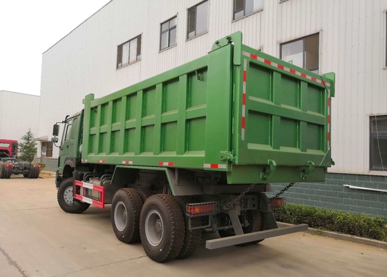 Caminhões de caminhão basculante verdes da mineração da descarga/aço caminhão basculante pesado - estrutura quadro