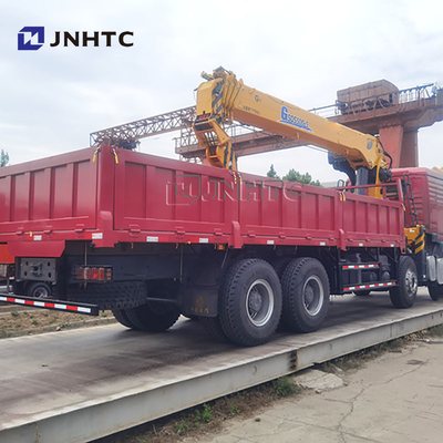 Preço de fábrica SINOTRUK HOWO TX 371HP Caminhão de carga de 20 toneladas com guindaste de lança reta para venda