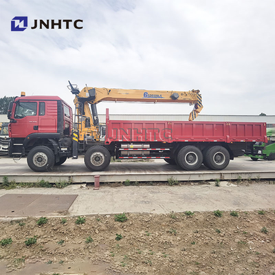 Preço de fábrica SINOTRUK HOWO TX 371HP Caminhão de carga de 20 toneladas com guindaste de lança reta para venda