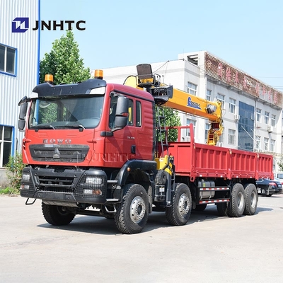 Howo TX Cargo Truck Montado Guindaste 8x4 de 12 a 20 toneladas Guindaste de braço reto
