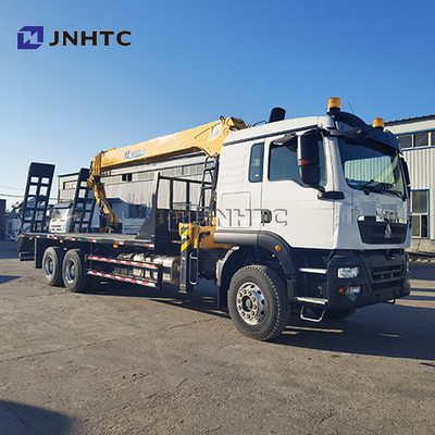 Novo HOWO TX380 6x4 12T Capacidade Flatbed Dropside Carga Transporte de Camião Carregador de Braço Direito
