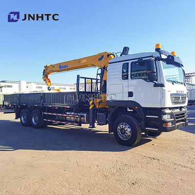 Novo HOWO TX380 6x4 12T Capacidade Flatbed Dropside Carga Transporte de Camião Carregador de Braço Direito