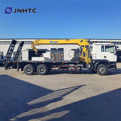 Novo HOWO TX380 6x4 12T Capacidade Flatbed Dropside Carga Transporte de Camião Carregador de Braço Direito