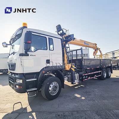 Novo HOWO TX380 6x4 12T Capacidade Flatbed Dropside Carga Transporte de Camião Carregador de Braço Direito