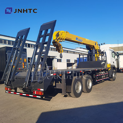 Novo HOWO TX380 6x4 12T Capacidade Flatbed Dropside Carga Transporte de Camião Carregador de Braço Direito