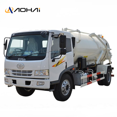 FAW J5K 4X2 Honey Sucker Truck 6 Wheels Hydrocureur Vacuum Truck for Sale