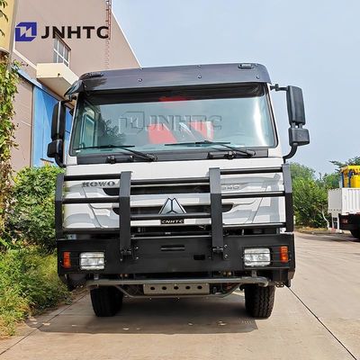 Howo Fence Cargo Truck 10Tons Folding Crane 6X6 10 Wheels 340hp For Sale