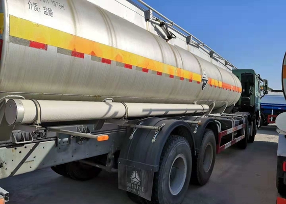 caminhão de depósito de gasolina 6 * 4 371hp 21cbm para o transporte perigoso dos produtos químicos