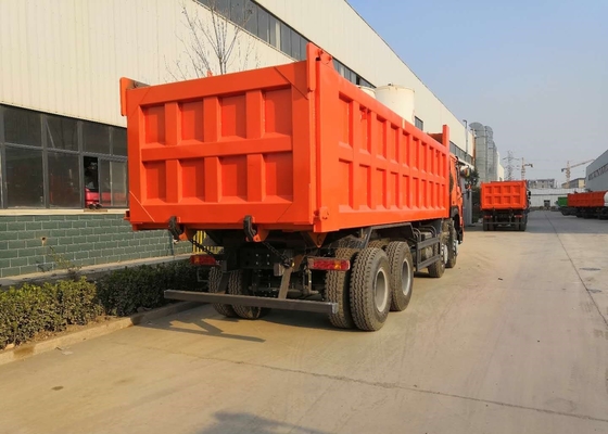 caminhão basculante 8x4 resistente de HOWO7 Sinotruk, 12 caminhão basculante de 50 toneladas das rodas 25M3