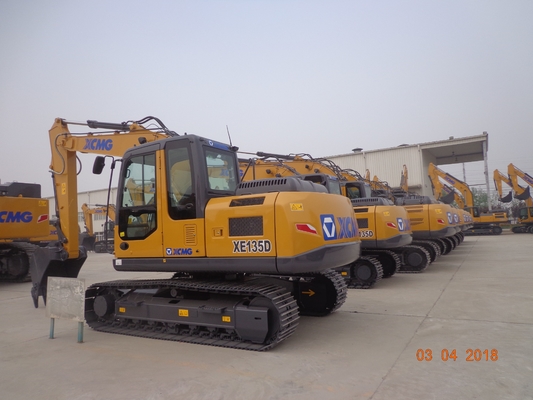 Máquina de 8 toneladas XE80 da máquina escavadora do escavador da batata do ouro micro, máquina escavadora hidráulica da esteira rolante