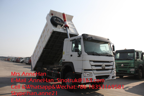 O caminhão basculante dianteiro Sinotruk resistente Howo7 40T 18M3 6x4 10 do elevador roda