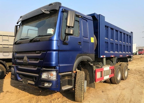 Caminhão basculante pesado do poder de cavalo de Sinotruk 6x4 371 25 toneladas de longa vida azul da cor