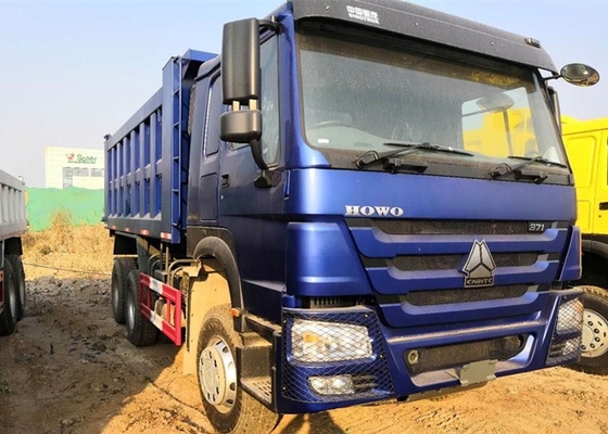 Caminhão basculante pesado do poder de cavalo de Sinotruk 6x4 371 25 toneladas de longa vida azul da cor