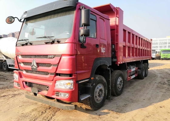 Equipamento resistente do caminhão basculante 6x4 de HOWO com o caminhão basculante internacional da cor 371hp vermelha