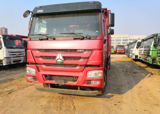 Equipamento resistente do caminhão basculante 6x4 de HOWO com o caminhão basculante internacional da cor 371hp vermelha
