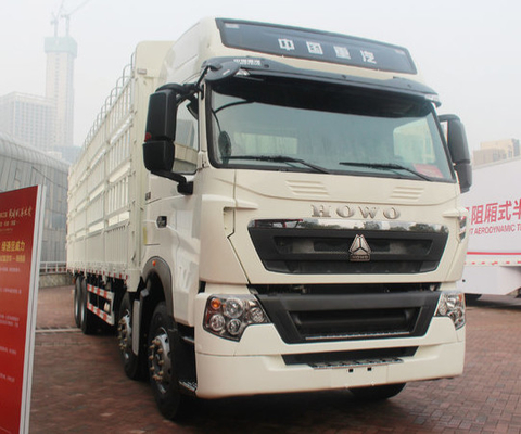50T caminhão da estaca da caixa da capacidade 450hp SINOTRUK HOWO A7 8x4/caminhão caminhão da carga