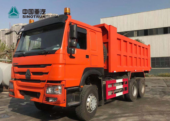 caminhão basculante sem câmara de ar de Sinotruk Howo 6x4 do pneumático de 20CBM 13R22.5 para Gana na laranja