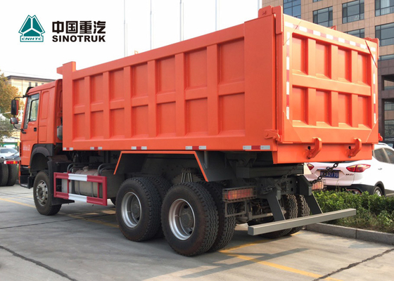 caminhão basculante sem câmara de ar de Sinotruk Howo 6x4 do pneumático de 20CBM 13R22.5 para Gana na laranja
