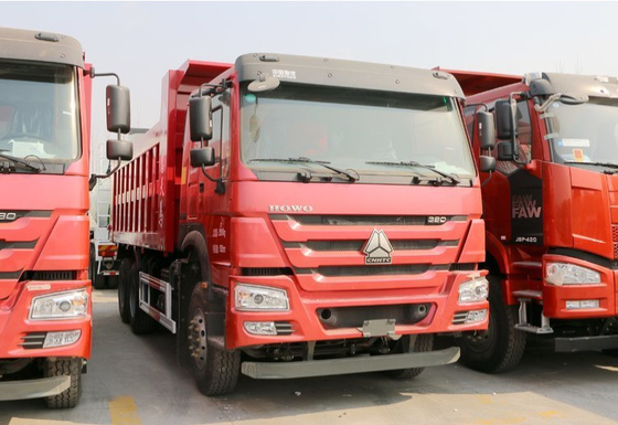Caminhão basculante resistente da roda de Sinotruk 6x4 10 com reviravolta da plataforma do corpo