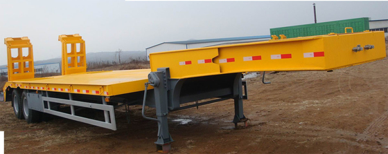 13000M 3 reboques resistentes 50-60T 12 de Alxes Lowbed semi cansa-se com 2 pés