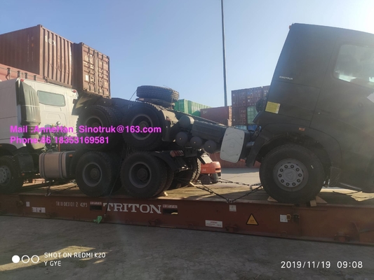 420hp aprontam - as rodas de Sinotruk HowoA7 10 do caminhão do trator da movimentação da mão esquerda do caminhão do motor