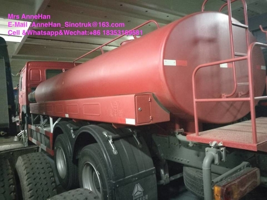 Caminhão de tanque de alta pressão da água de Sinotruk Howo7 movimentação 6X4 da mão esquerda de 4000 galões